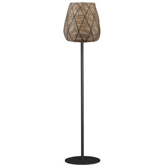 Zewnętrzna lampa stojąca boho z abażurem Lollo